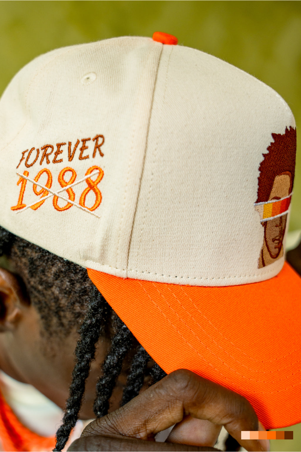 "BASQUIAT" HAT - CREME