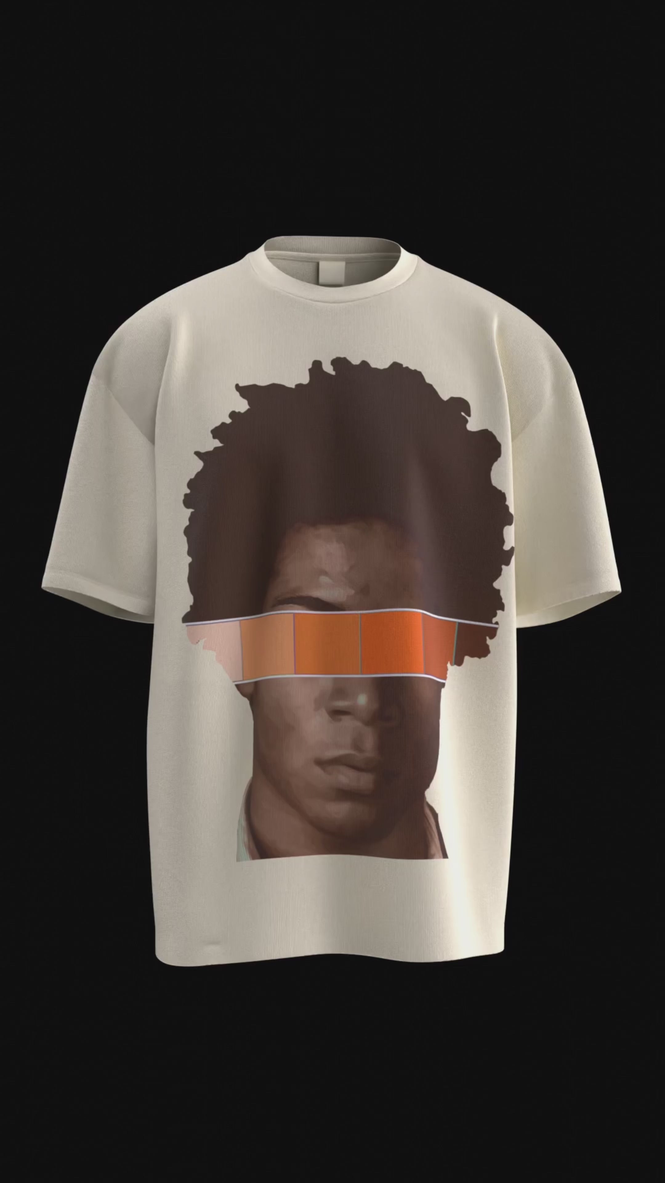 "Basquiat" Tee - Cream